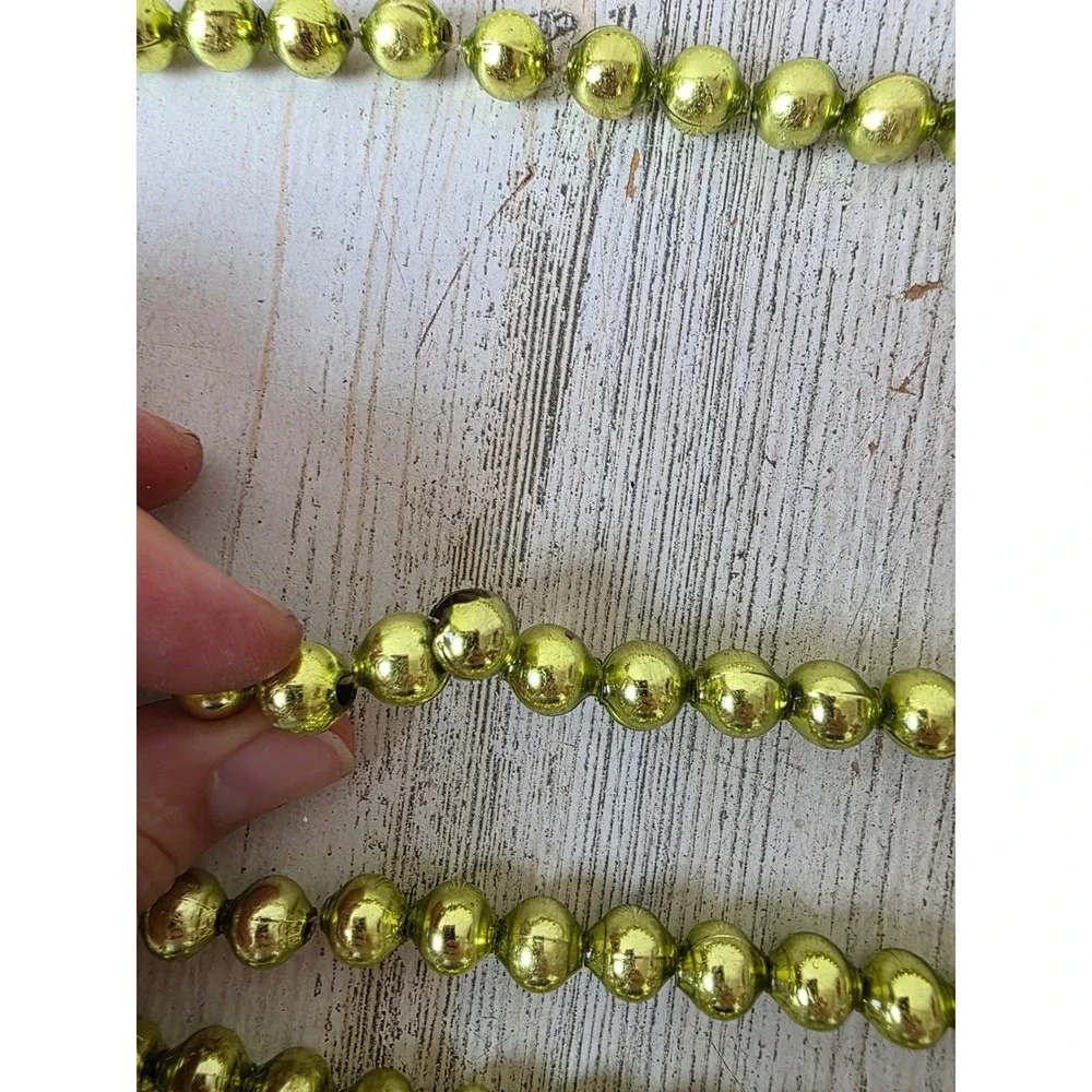 Vintage mercury glass green Garland 200